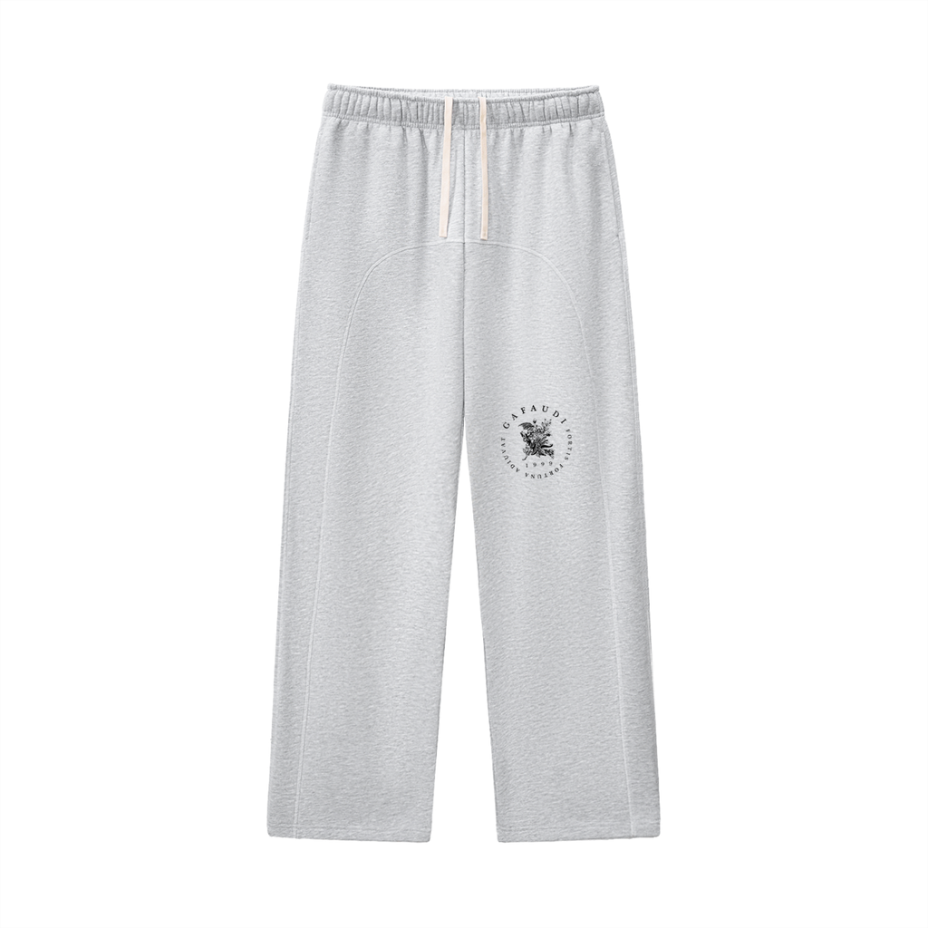 GAFAUDI Contrast-Stitched Fleece Sweatpants