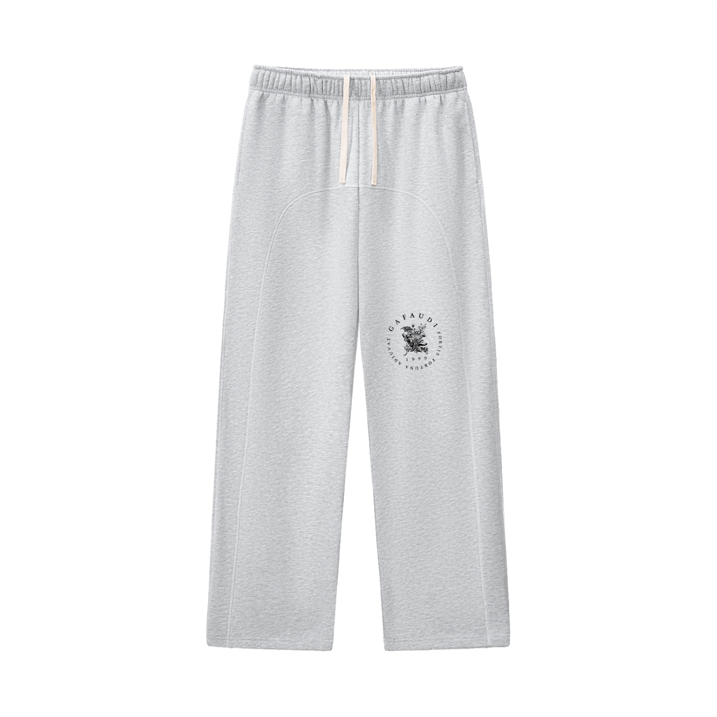 GAFAUDI Contrast-Stitched Fleece Sweatpants