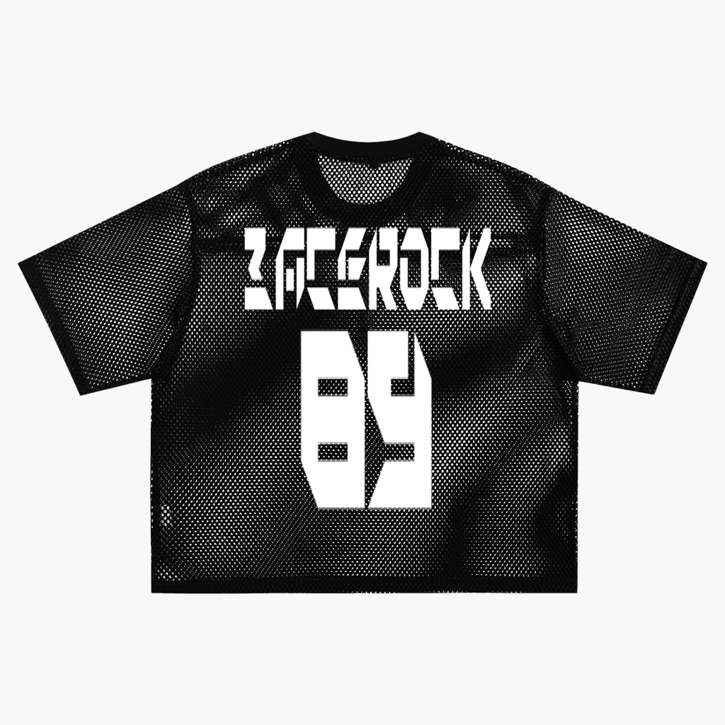 GAFAUDI "BACE ROCK 89" See-through Boxy Net T-Shirt