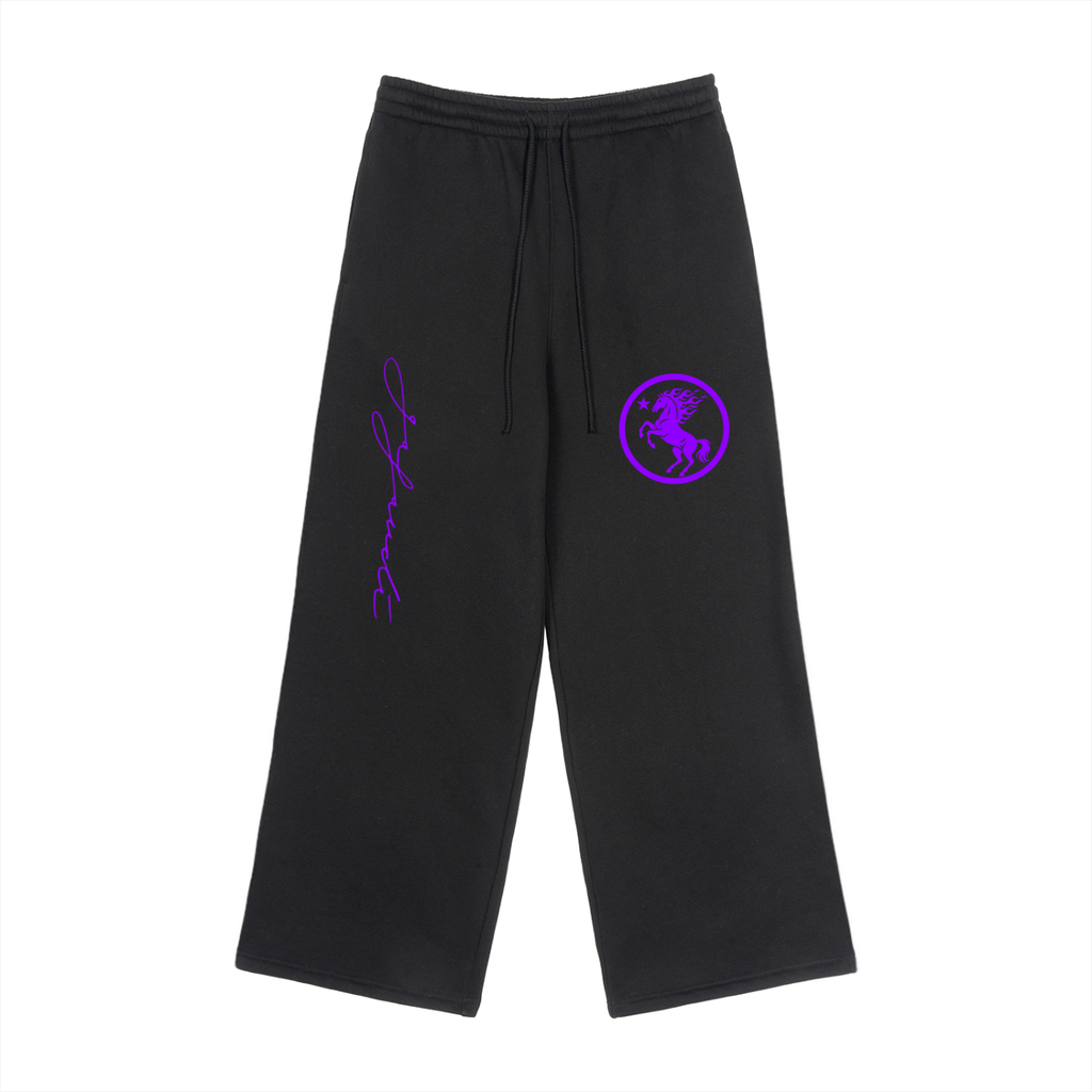 GAFAUDI Fleece Drawstring Straight-Leg Sweatpants