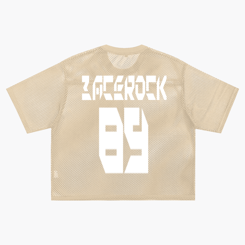 GAFAUDI "BACE ROCK 89" See-through Boxy Net T-Shirt