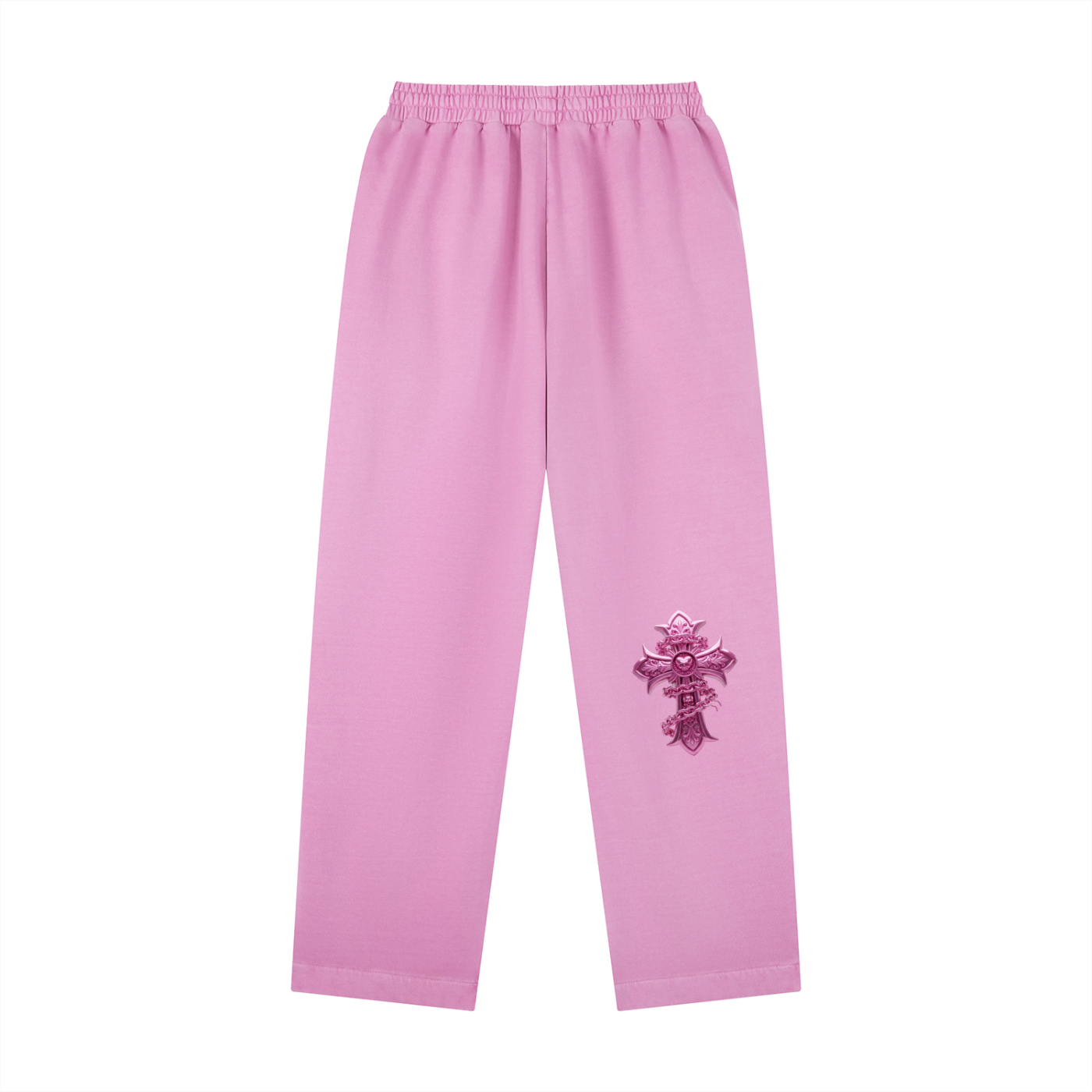 PINK CHROME Vintage Washed Drawstring Sweatpants