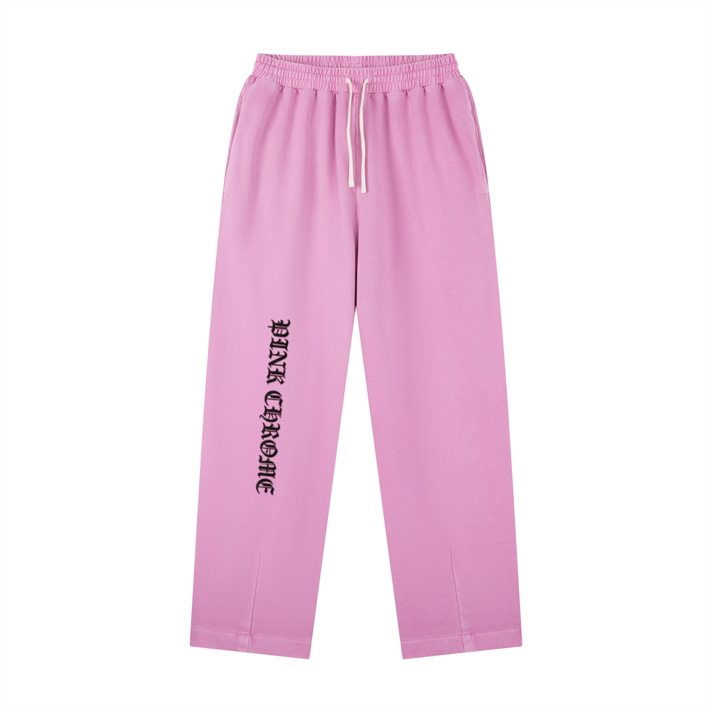 PINK CHROME Vintage Washed Drawstring Sweatpants
