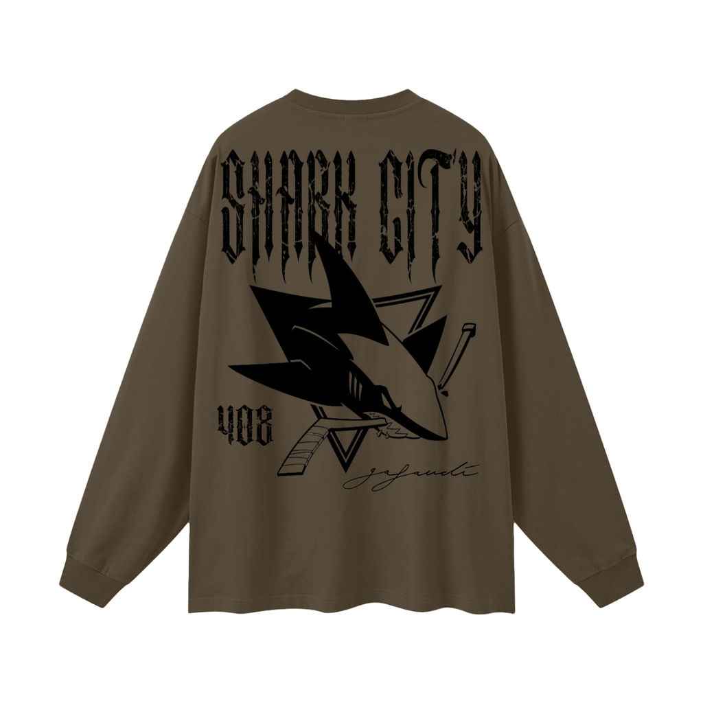 SAN JOSE "SHARK CITY" Oversized Unisex Long Sleeve T-Shirt