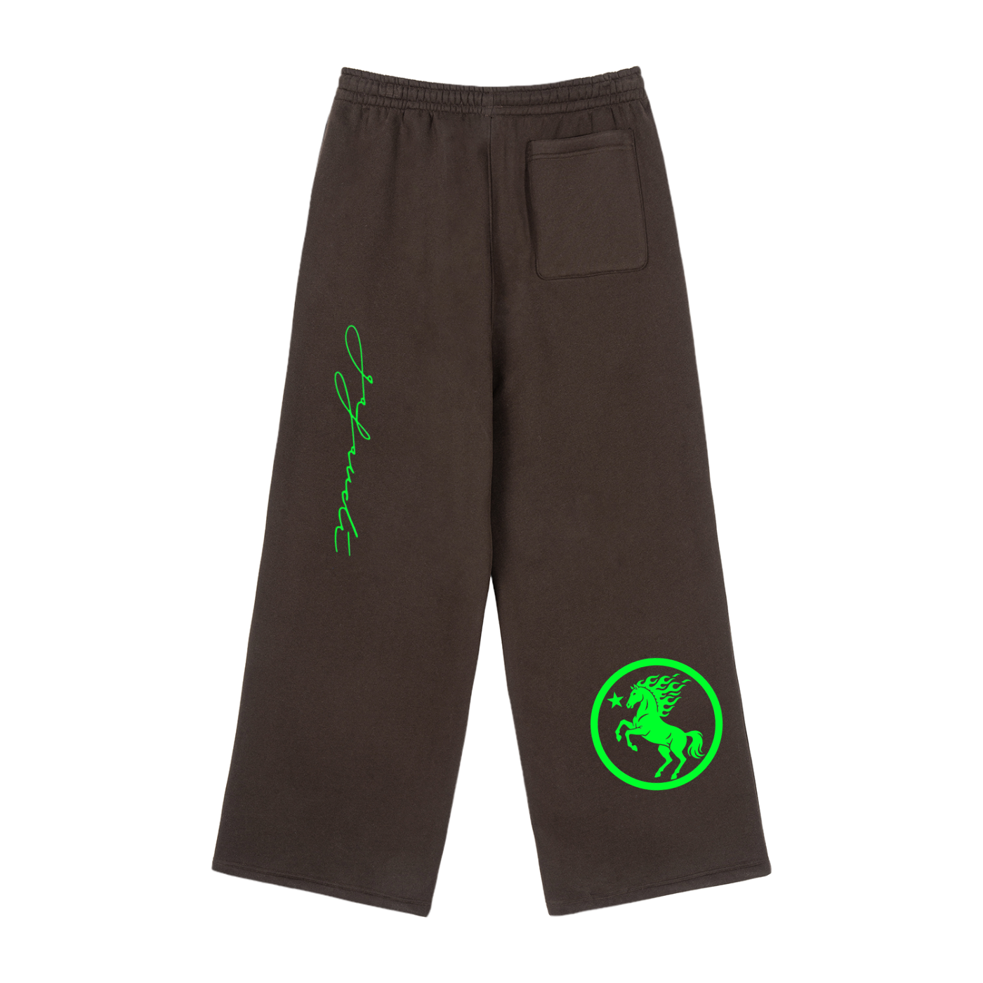 GAFAUDI Fleece Drawstring Straight-Leg Sweatpants