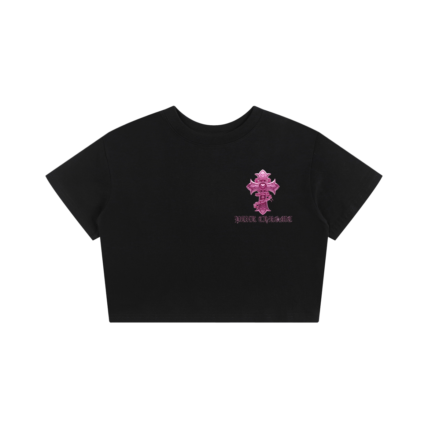 PINK CHROME Baby Tee Seamless T-Shirt - 200 GSM