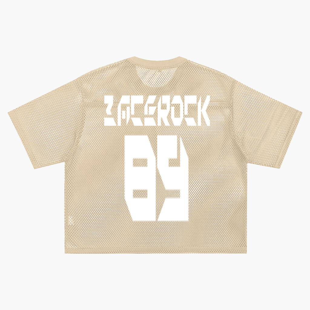GAFAUDI "BACE ROCK 89" See-through Boxy Net T-Shirt
