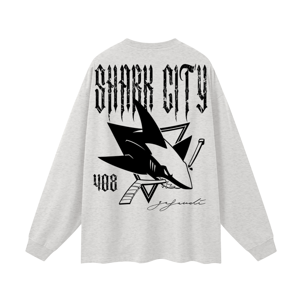 SAN JOSE "SHARK CITY" Oversized Unisex Long Sleeve T-Shirt
