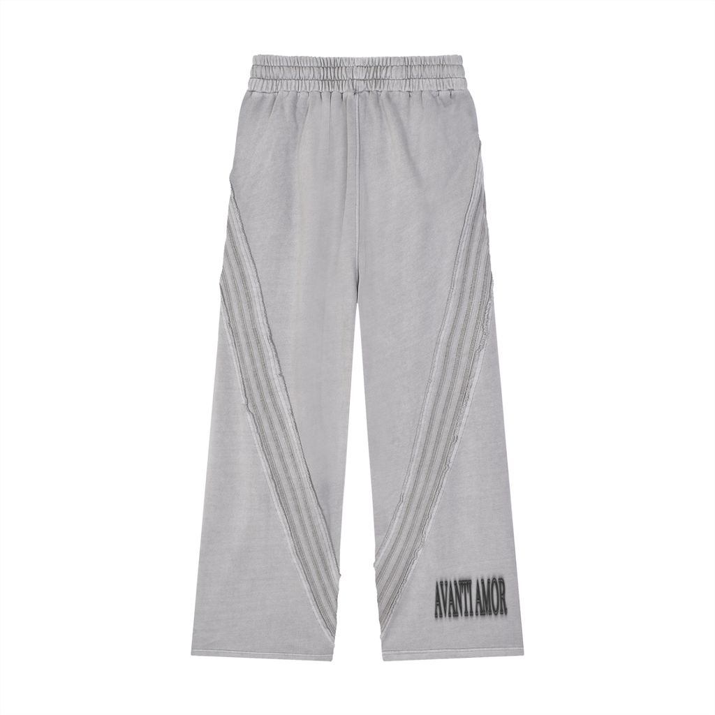 AVANTI AMOR Snow Washed Tape Raw Edge Sweatpants