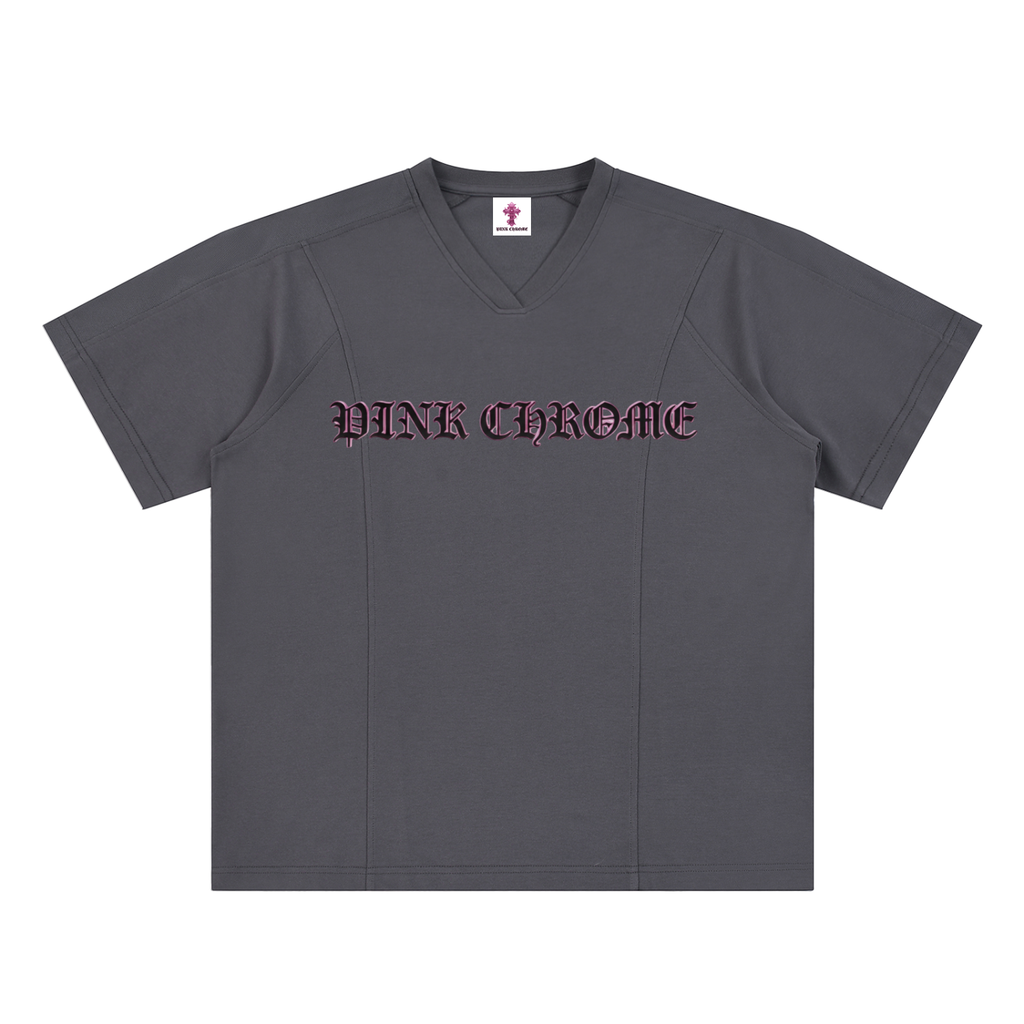 PINK CHROME Mesh-Lined Quick-Dry Perfermance T-Shirt