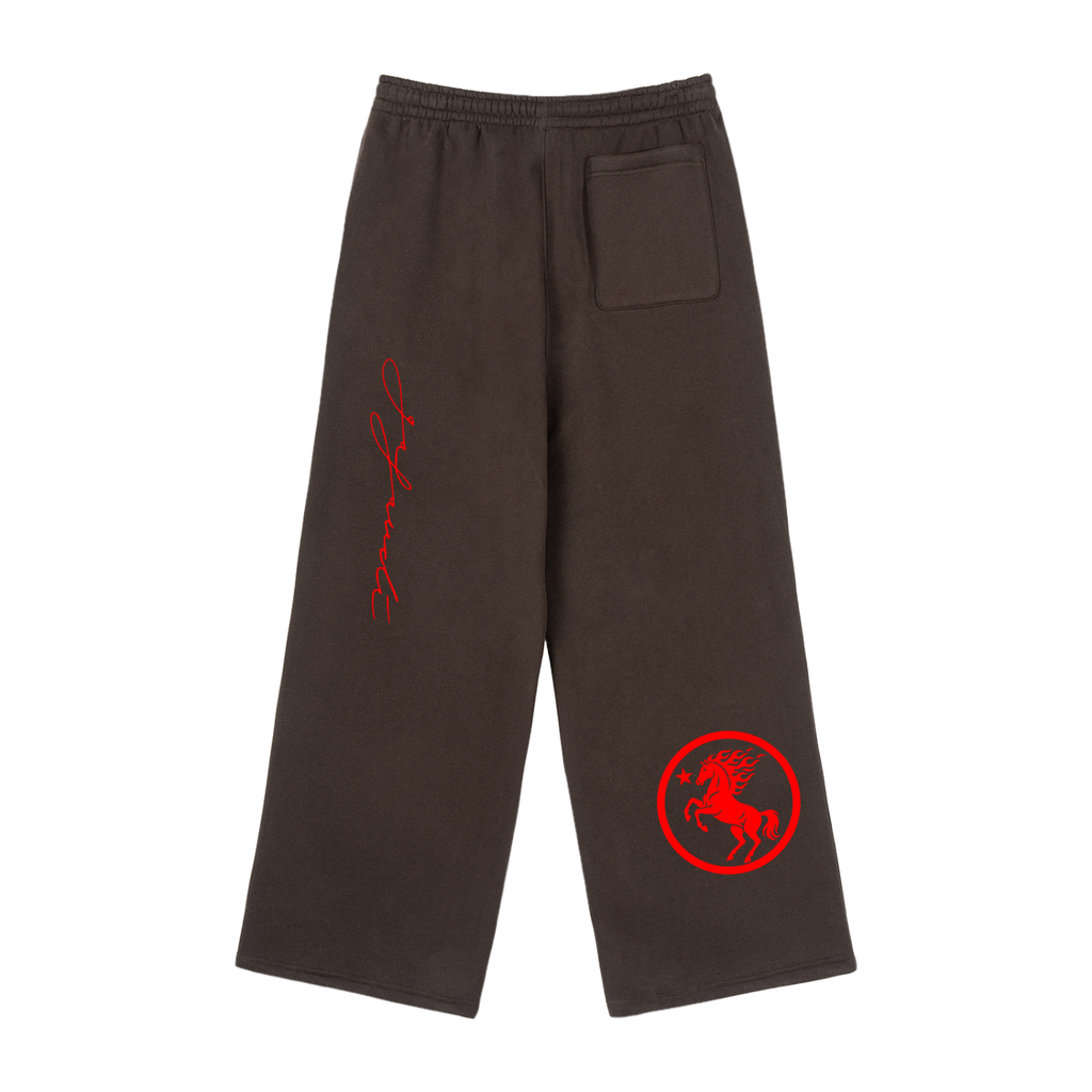 GAFAUDI Fleece Drawstring Straight-Leg Sweatpants