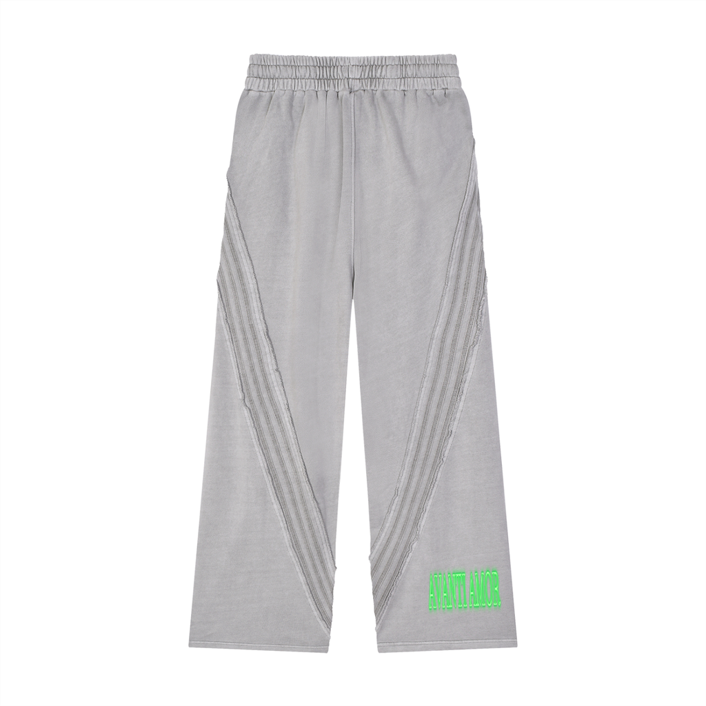 AVANTI AMOR Snow Washed Tape Raw Edge Sweatpants