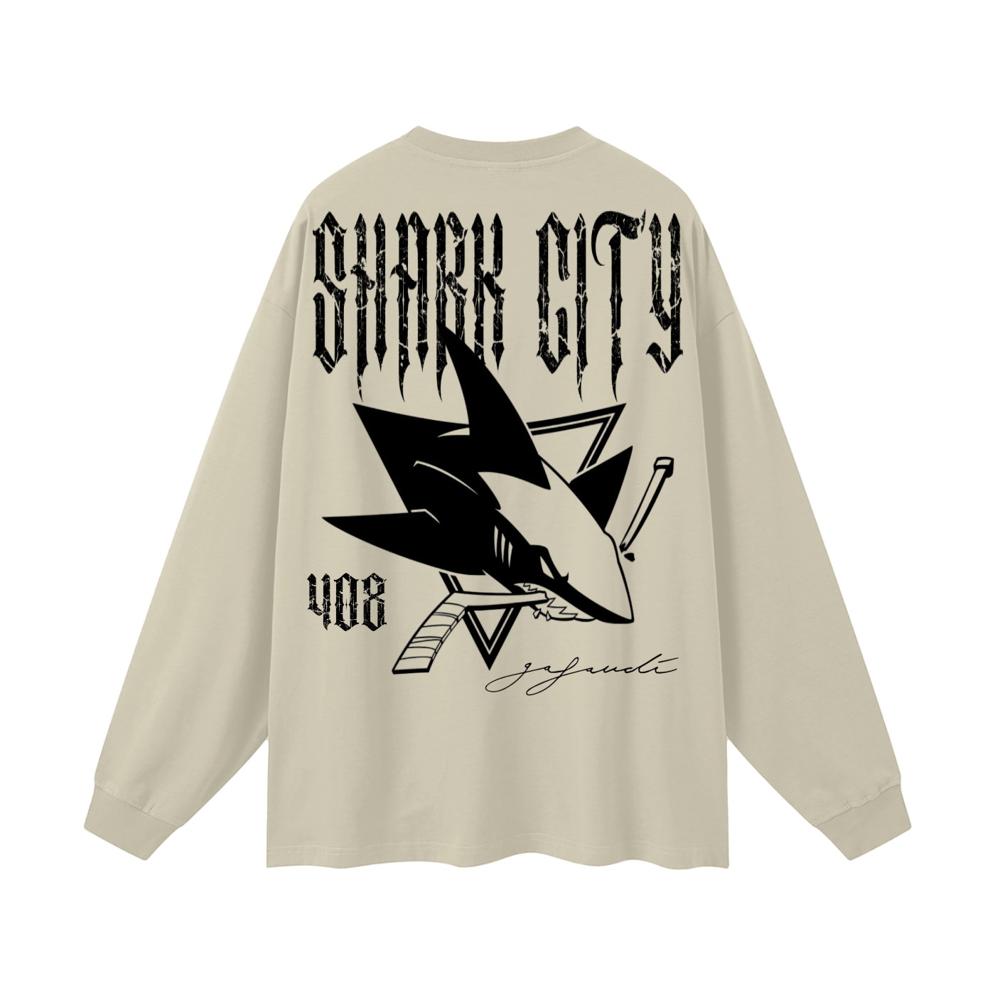 SAN JOSE "SHARK CITY" Oversized Unisex Long Sleeve T-Shirt
