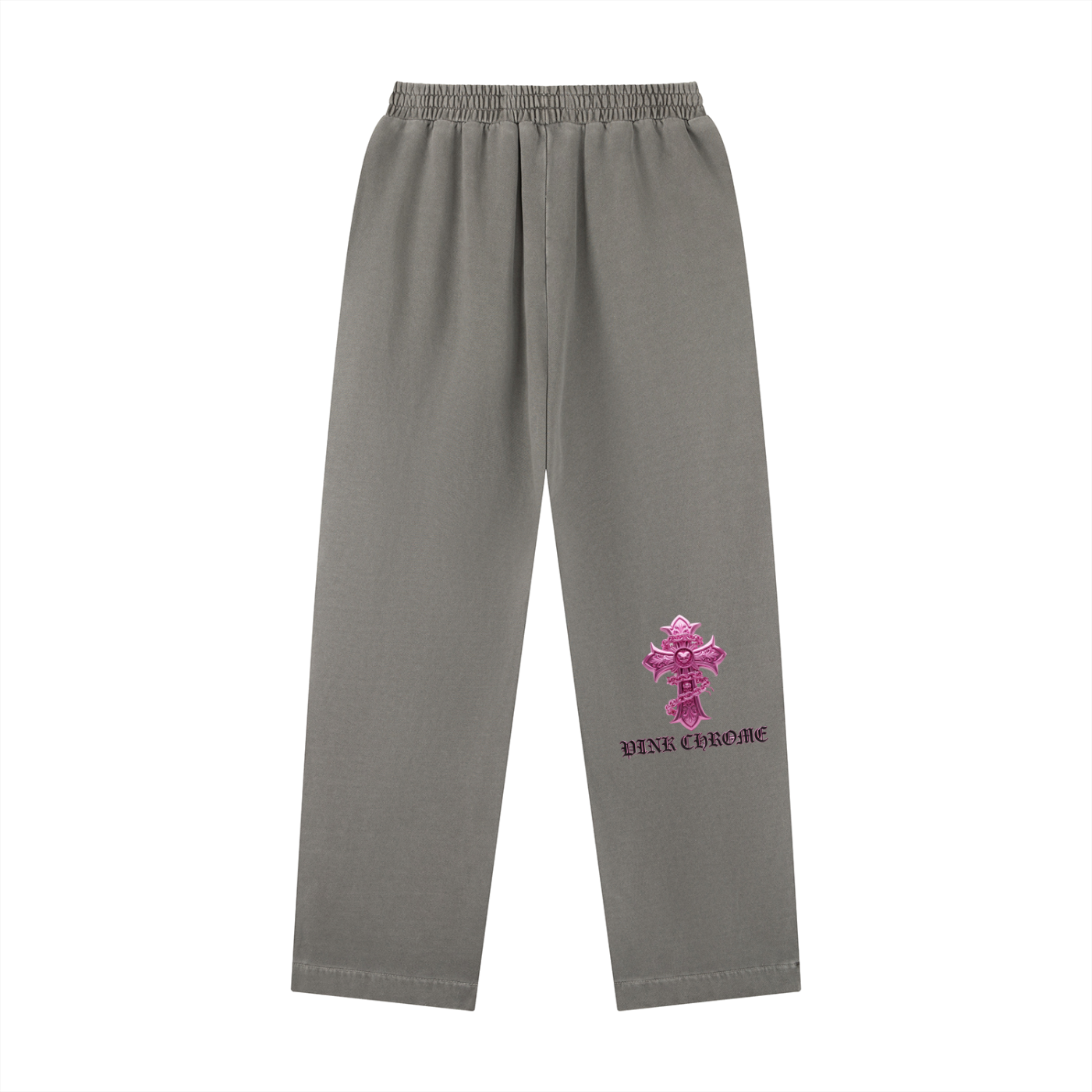 PINK CHROME Vintage Washed Drawstring Sweatpants