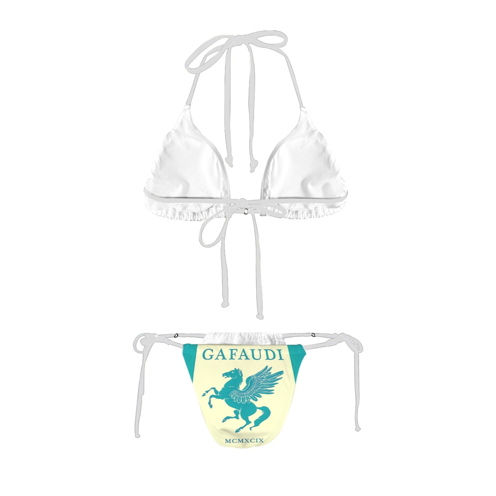 GAFAUDI Women's Halter String Bikini Set