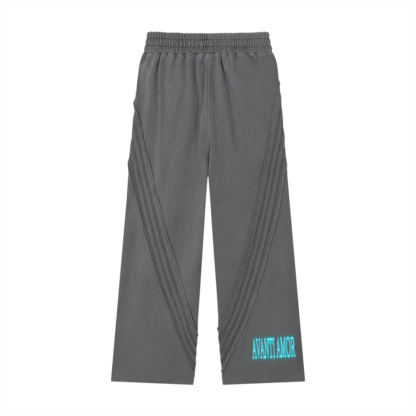 AVANTI AMOR Snow Washed Tape Raw Edge Sweatpants