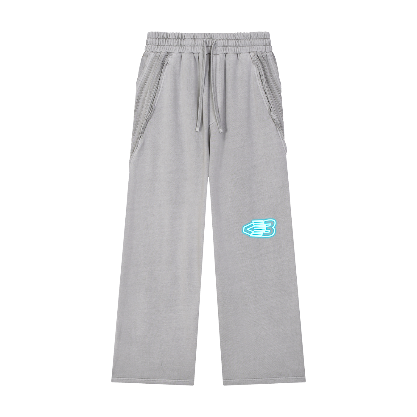 AVANTI AMOR Snow Washed Tape Raw Edge Sweatpants