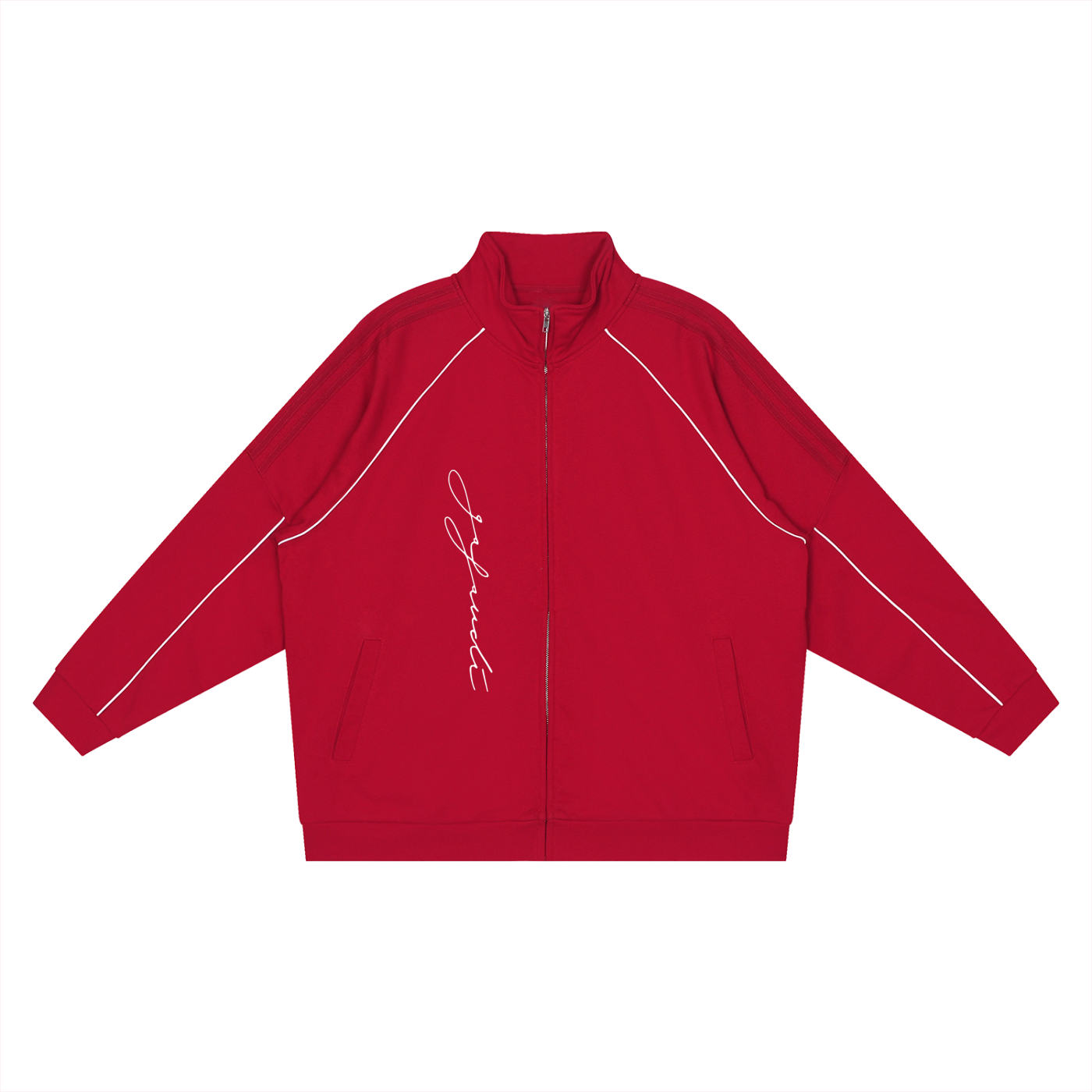 GAFAUDI Reflection Striped Raglan Sleeve  Jacket