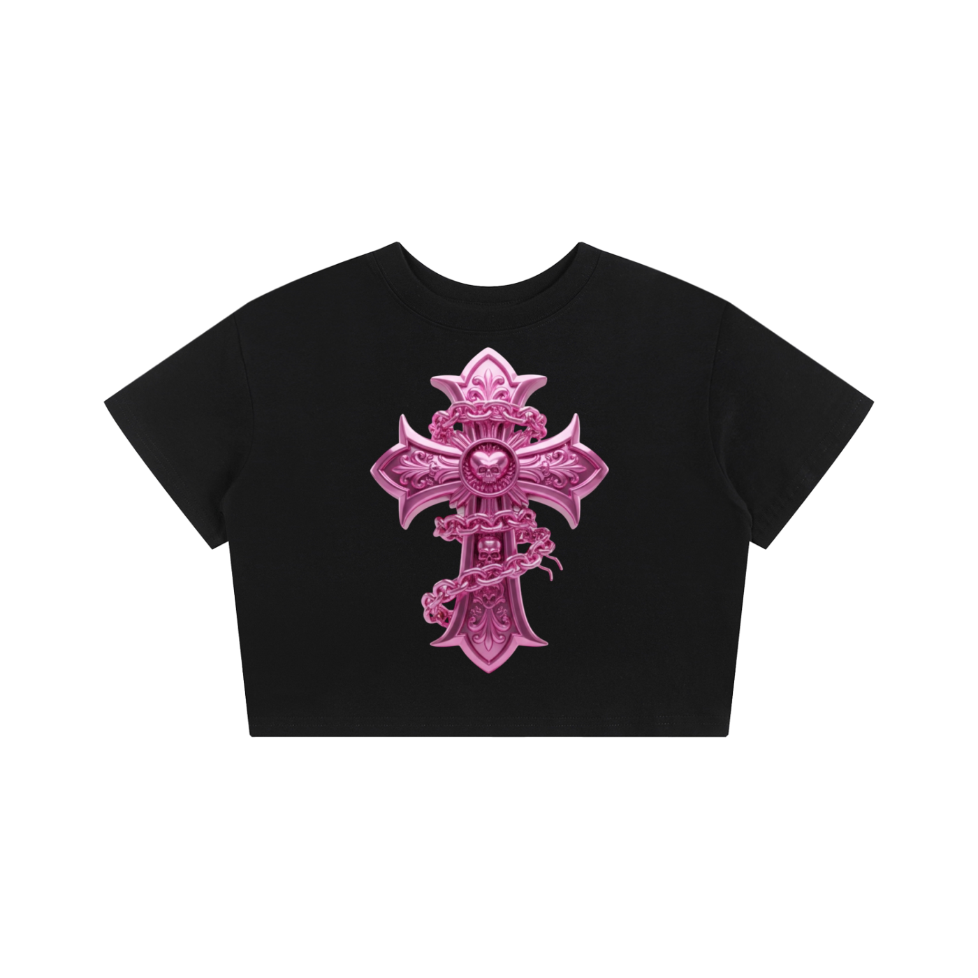 PINK CHROME Baby Tee Seamless T-Shirt - 200 GSM