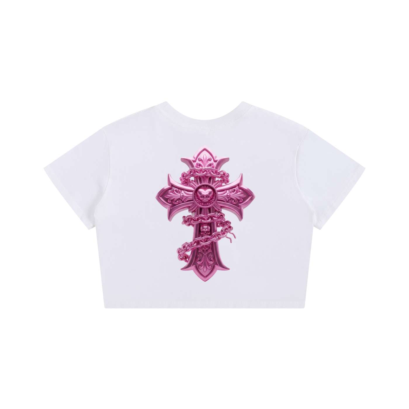PINK CHROME Baby Tee Seamless T-Shirt - 200 GSM