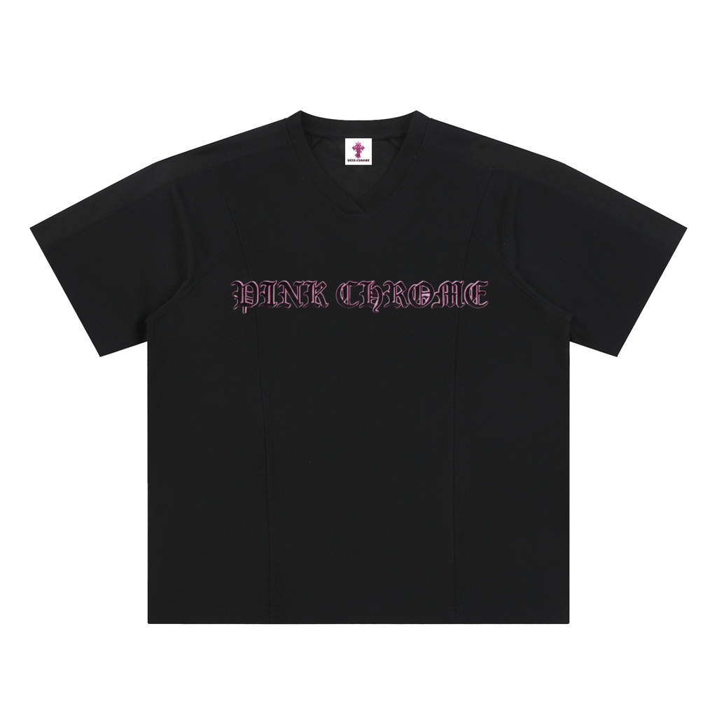 PINK CHROME Mesh-Lined Quick-Dry Perfermance T-Shirt