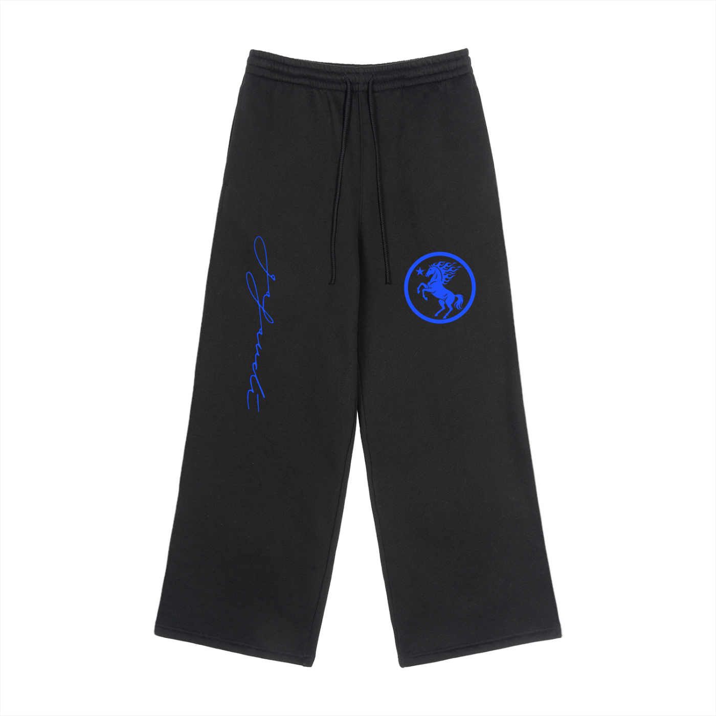 GAFAUDI Fleece Drawstring Straight-Leg Sweatpants