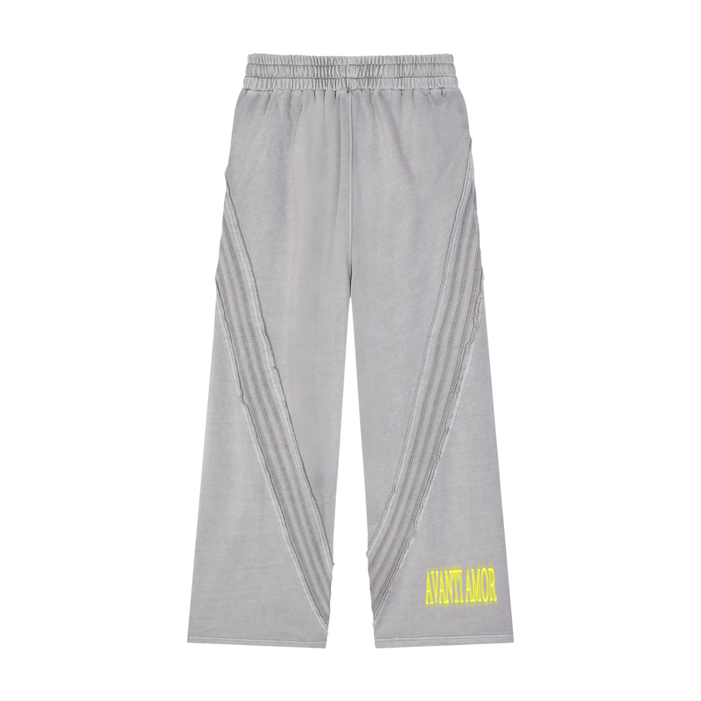 AVANTI AMOR Snow Washed Tape Raw Edge Sweatpants