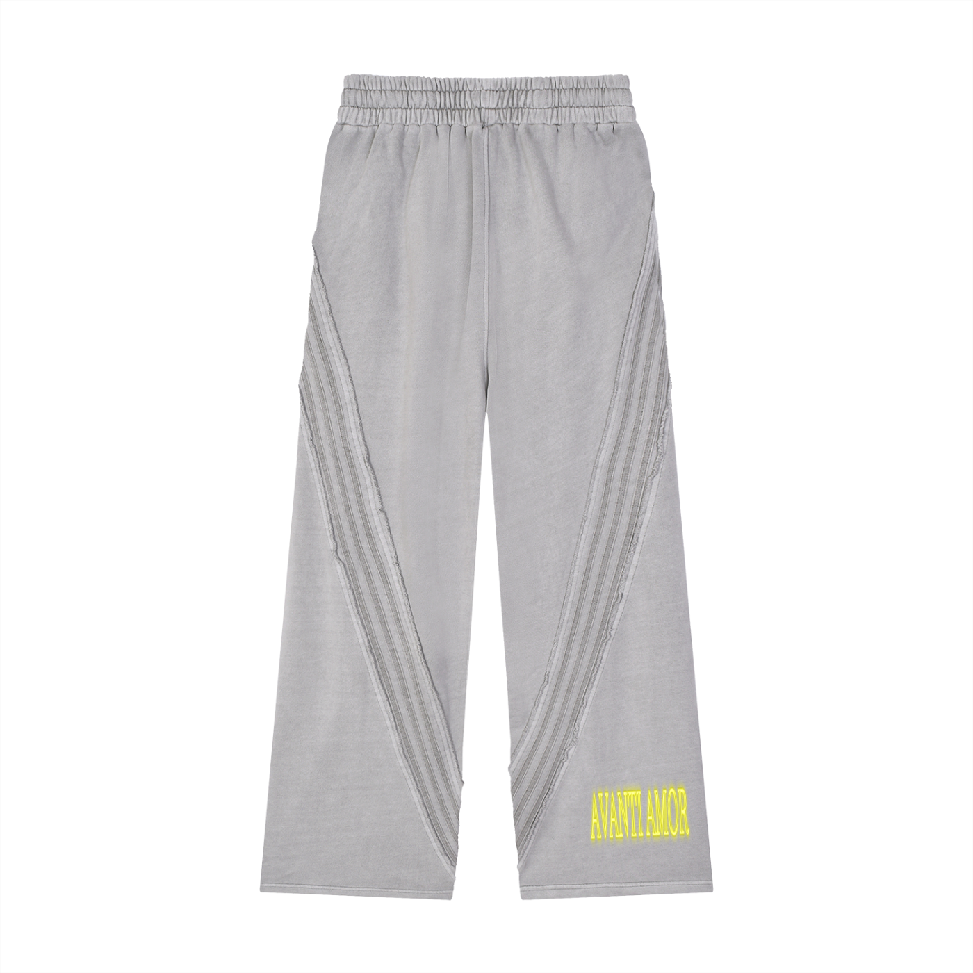 AVANTI AMOR Snow Washed Tape Raw Edge Sweatpants