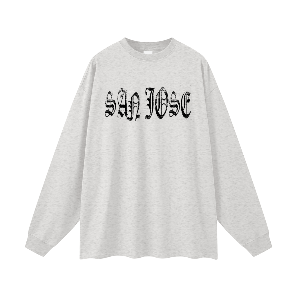 SAN JOSE "SHARK CITY" Oversized Unisex Long Sleeve T-Shirt