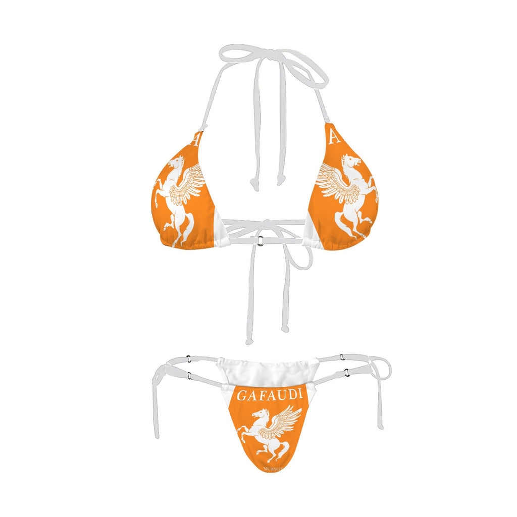 GAFAUDI Women's Halter String Bikini Set