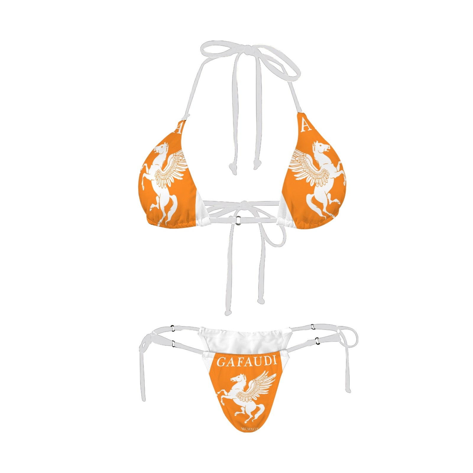 GAFAUDI Women's Halter String Bikini Set