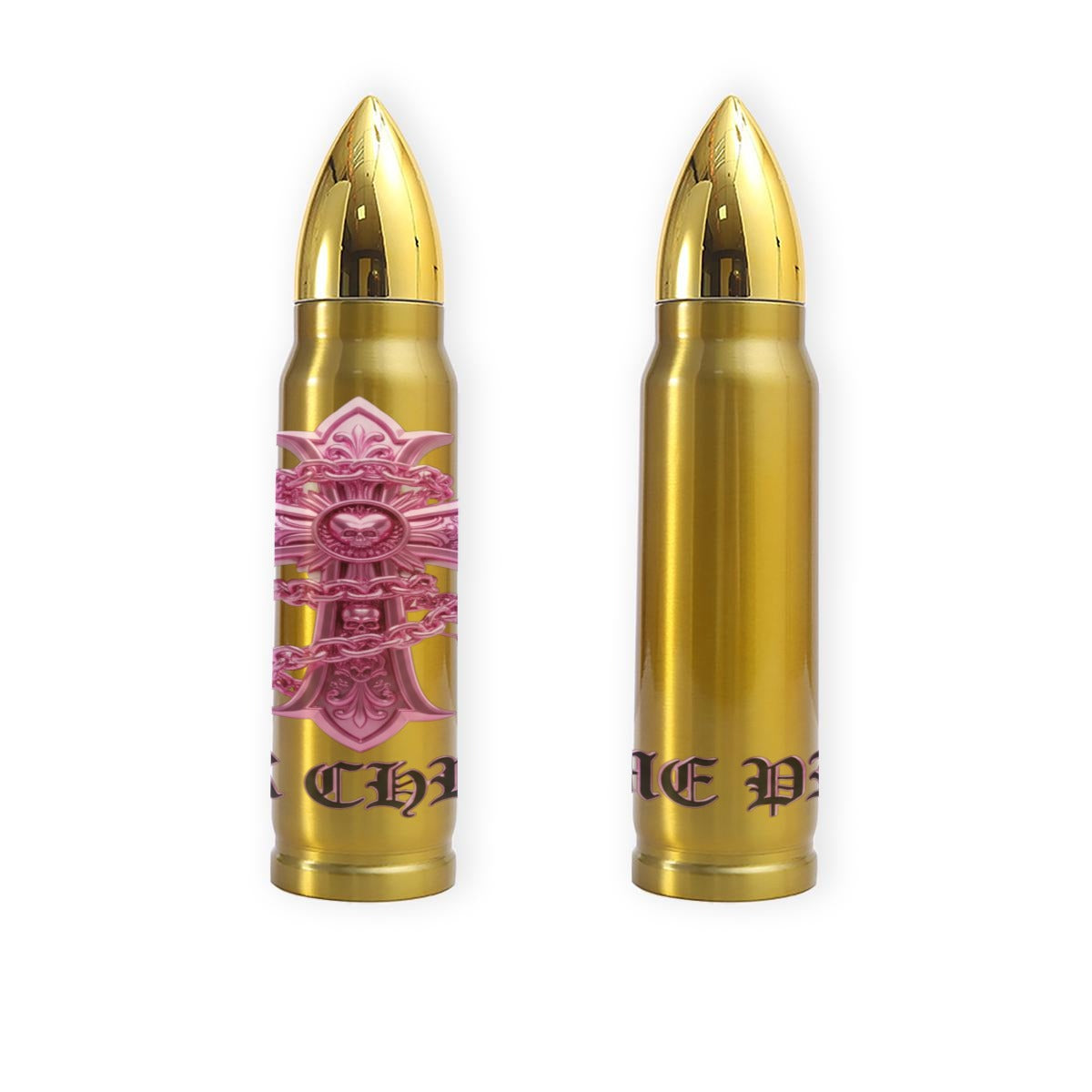 PINK CHROME 16OZ Stainless Steel Tumbler Printed in USA