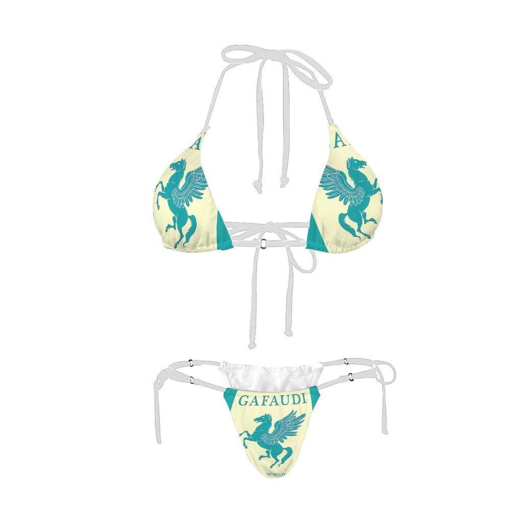 GAFAUDI Women's Halter String Bikini Set