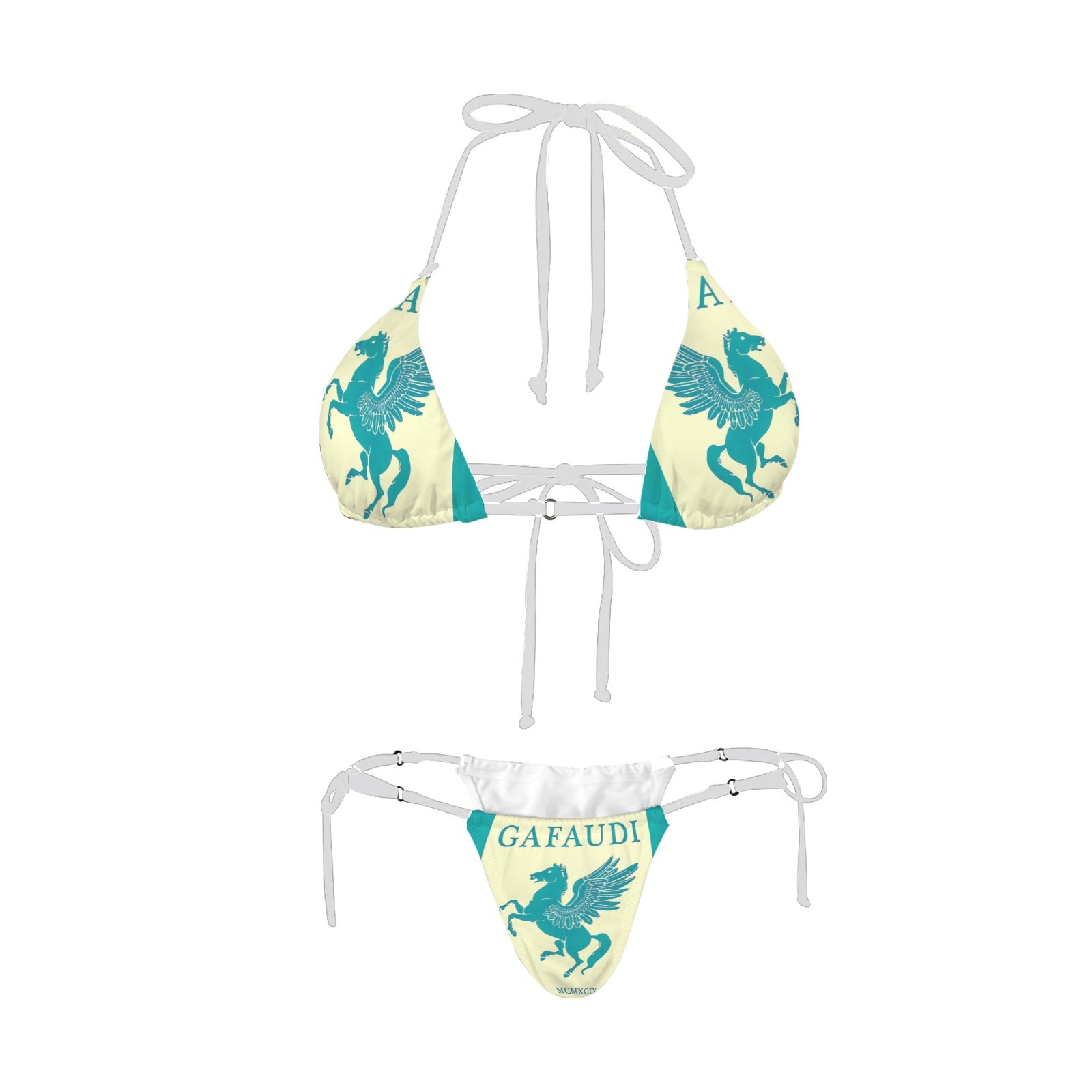 GAFAUDI Women's Halter String Bikini Set