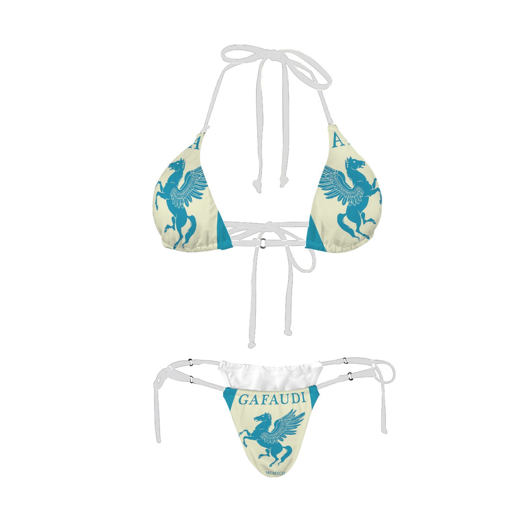 GAFAUDI Women's Halter String Bikini Set