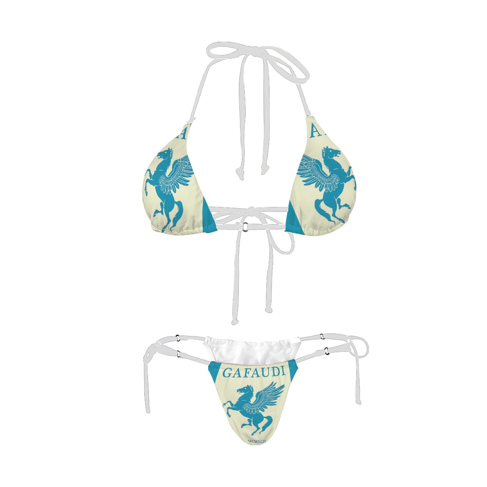 GAFAUDI Women's Halter String Bikini Set