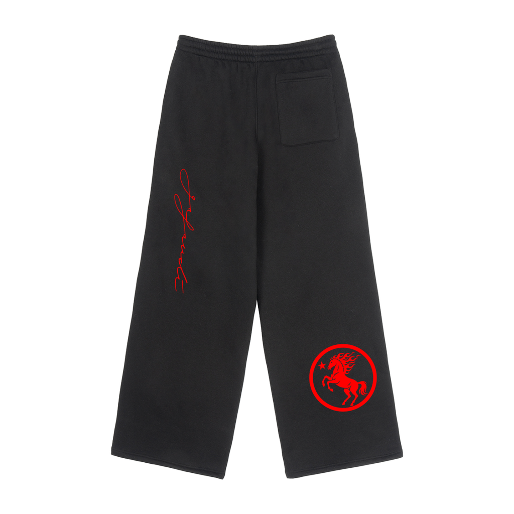 GAFAUDI Fleece Drawstring Straight-Leg Sweatpants
