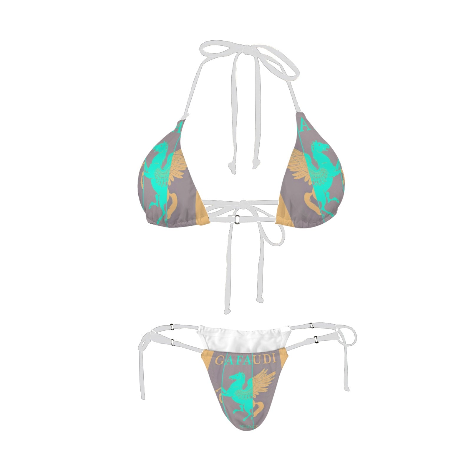 GAFAUDI Women's Halter String Bikini Set