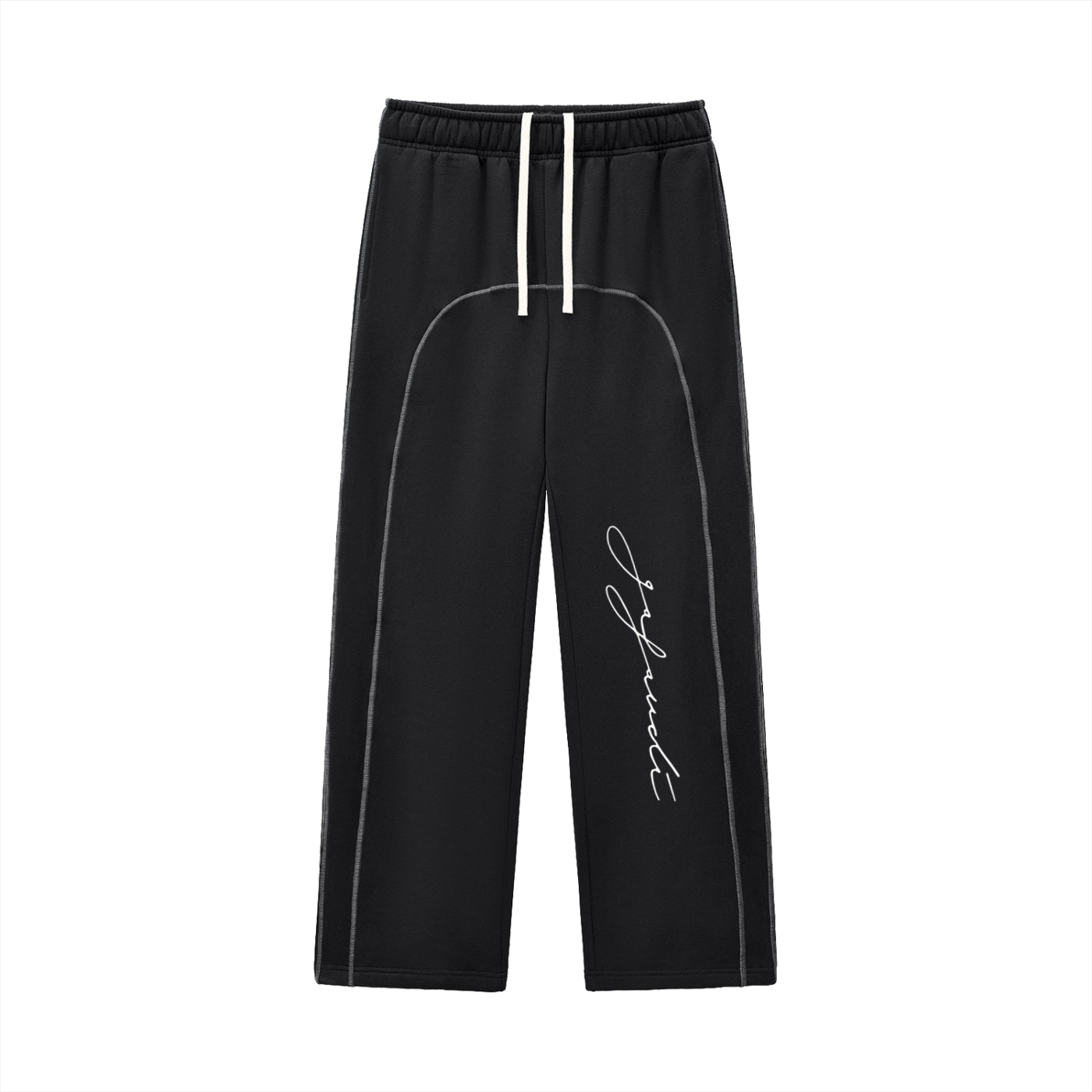 GAFAUDI Contrast-Stitched Fleece Sweatpants