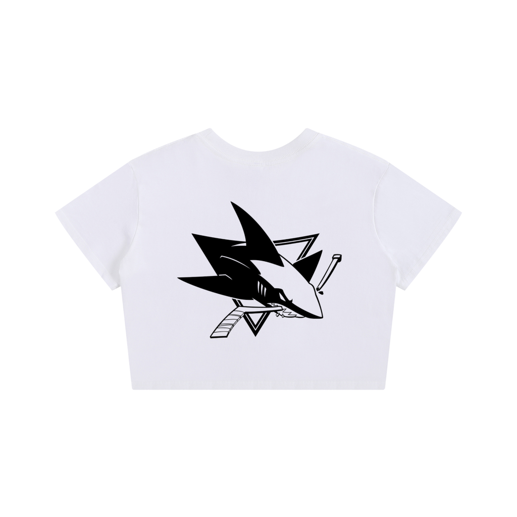 SAN JOSE " SJ Shark" Baby Tee Seamless T-Shirt - 200 GSM