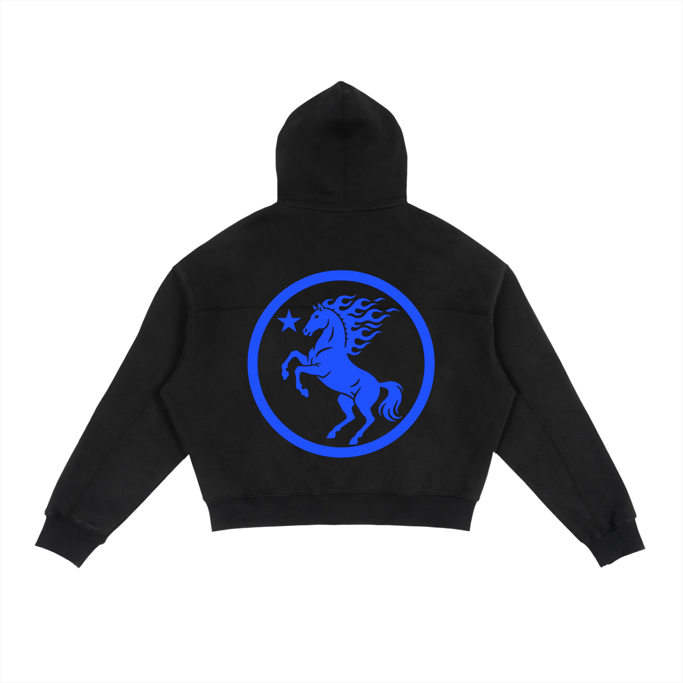 GAFAUDI Fleece Zip-Up Boxy Hoodie