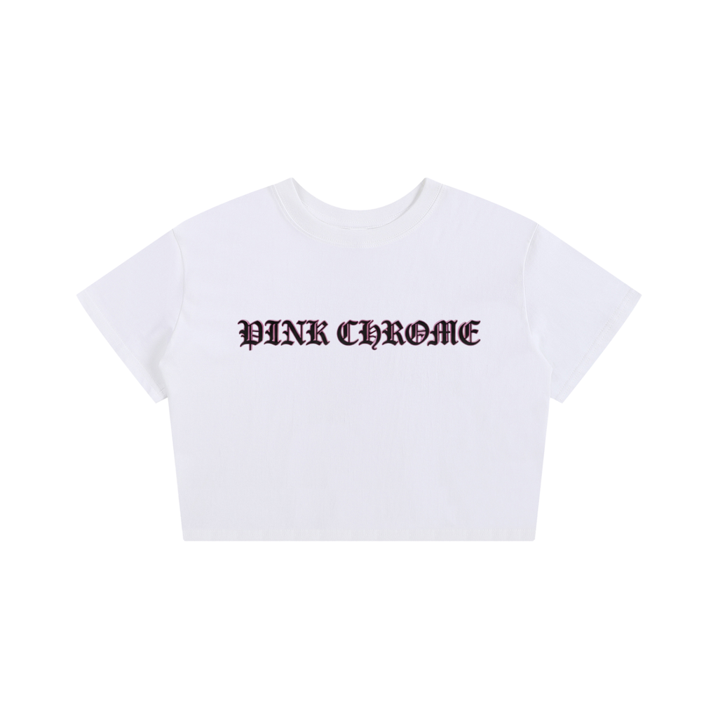 PINK CHROME Baby Tee Seamless T-Shirt - 200 GSM