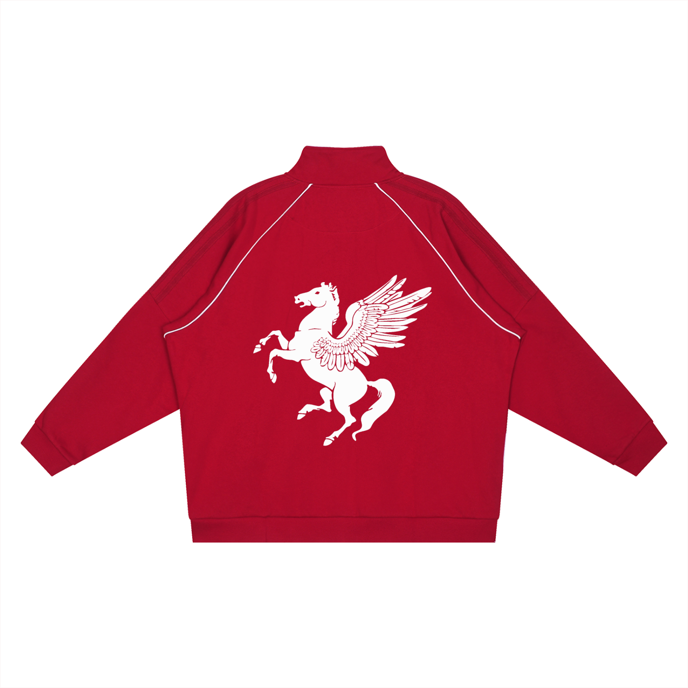 GAFAUDI Reflection Striped Raglan Sleeve  Jacket