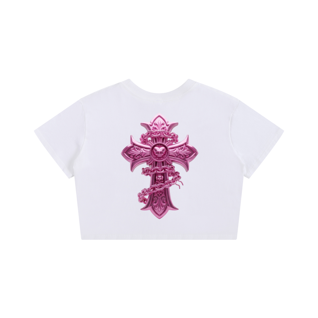 PINK CHROME Baby Tee Seamless T-Shirt - 200 GSM