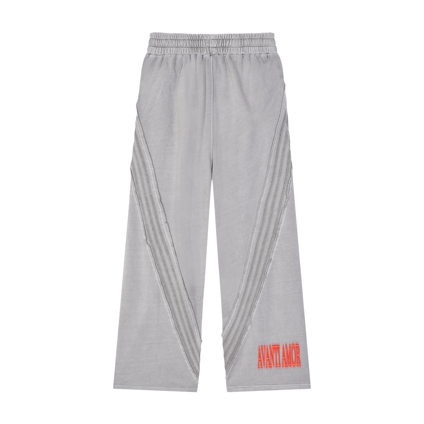AVANTI AMOR Snow Washed Tape Raw Edge Sweatpants