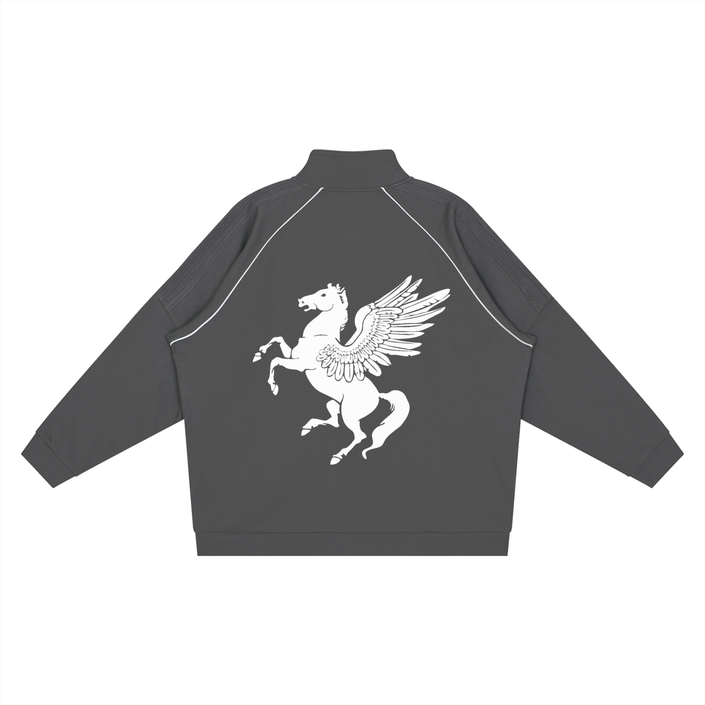 GAFAUDI Reflection Striped Raglan Sleeve  Jacket