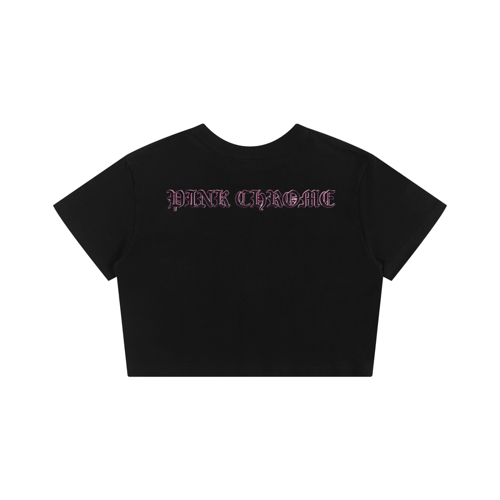 PINK CHROME Baby Tee Seamless T-Shirt - 200 GSM