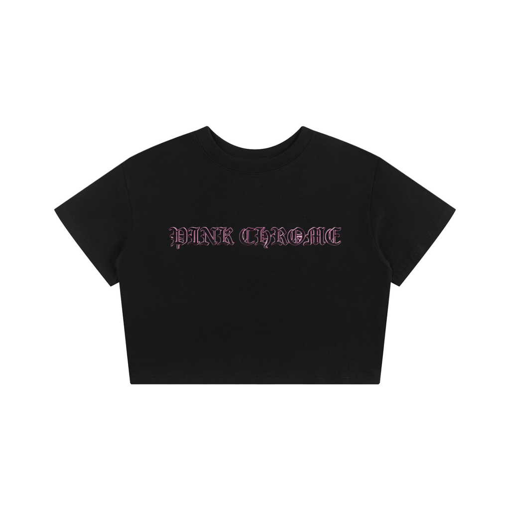 PINK CHROME Baby Tee Seamless T-Shirt - 200 GSM