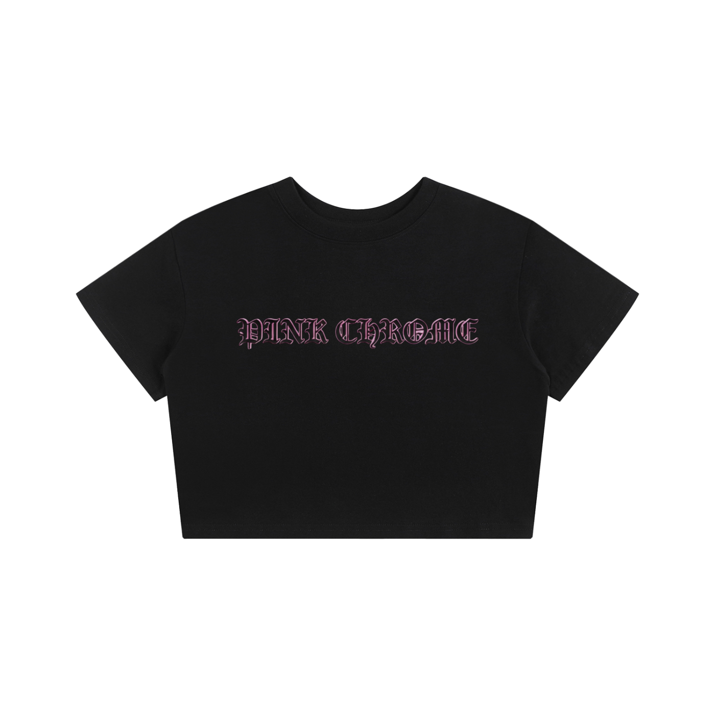 PINK CHROME Baby Tee Seamless T-Shirt - 200 GSM