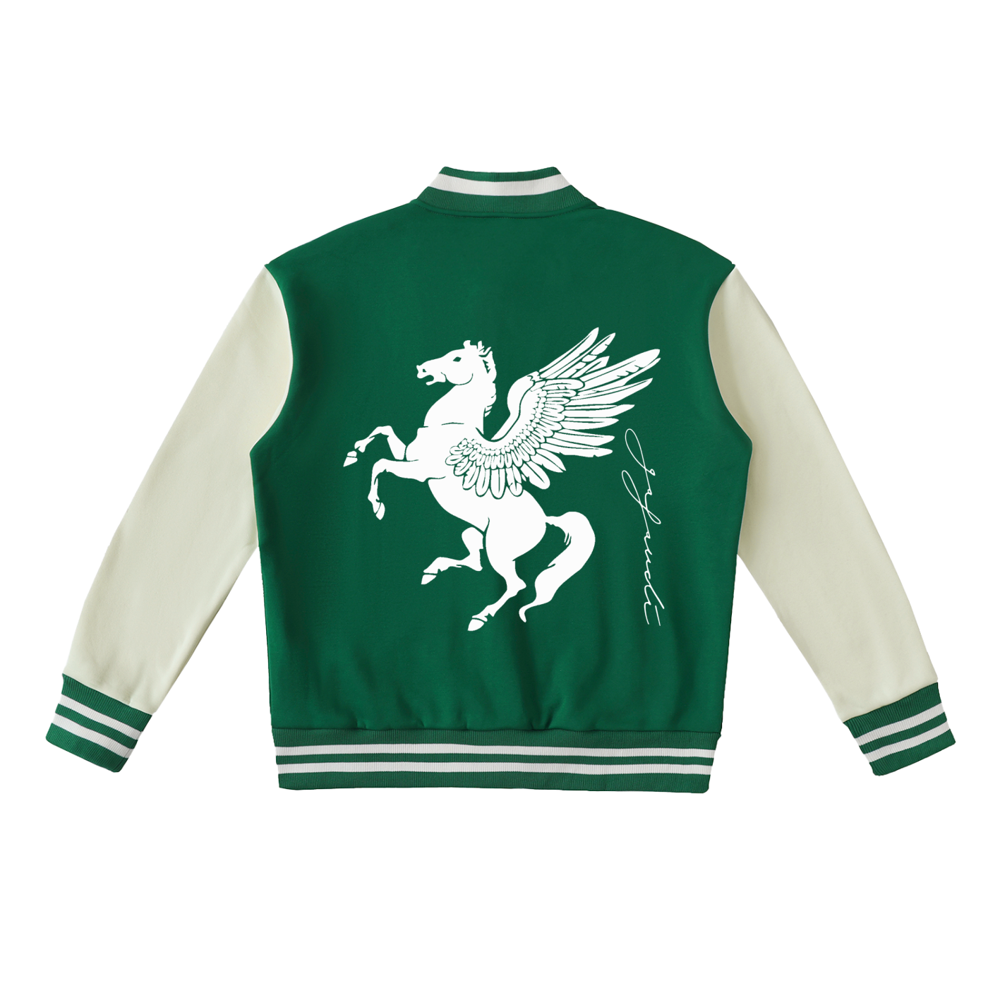 GAFAUDI Two-Tone Fleeced Varsity Jacket